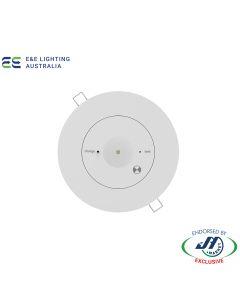 E&E 3W LED Recessed Emergency D40 Lithium Battery
