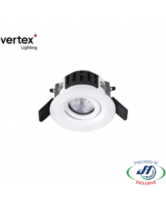 Vertex 8W LED Gimbal Downlight 3000K 83mm